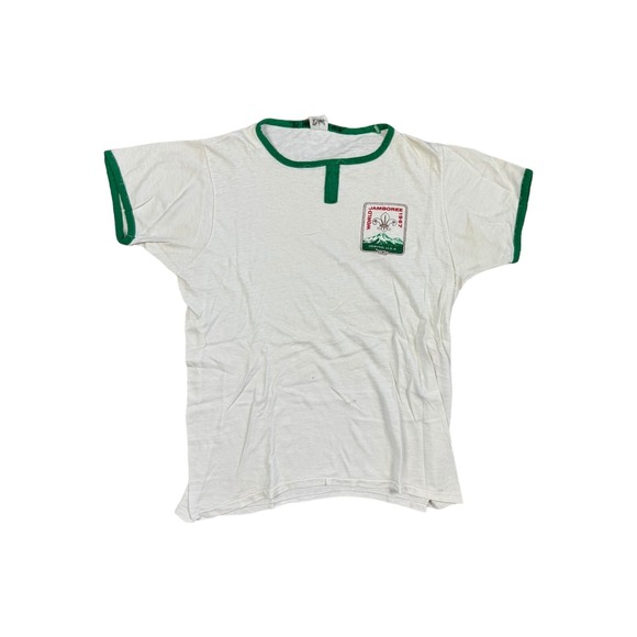 Boy Scouts Other - Boy Scouts T-Shirt Mens Small White Good 1967 World Jamboree Ringer GA12